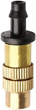 5pcs Threaded Brass Mist Nozzle Misting Spray Sprinkler Gardening Water Cooling Adjustable for Garden Lawn Irrigation by Unknown