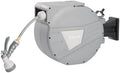 Retractable Garden Hose Reel,Wall Mounted Hose Reel, Optional Position Lock，Slow-Retract System，Wall Mounted，180°Swivel Bracket，Light Grey by Unknown