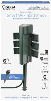 Feit Electric 125V 15A Alexa Google Smart Wifi Yard Stake - Image 2