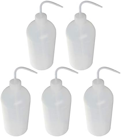 Othmro 5pcs 1000ml/33.82oz Safety Squeeze Washing Plastic Bottle,Plants Watering Tools,Squeeze Squirt Irrigation Bottle for Medical Lab,Irrigation Squeeze Sprinkling Cans Wash Plant Bottle by Othmro