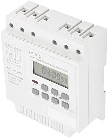 TM 163 Three Phases 380V Smart Digital Weekly Programmable Control Power Timer Switch, Time Relay Programmable Timer Switch for Water Pump Fish Pond Oxygenation Rice Steam - Image 7