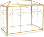 REDHUGO Glass Planter Terrarium with Lid, Indoor Display Box, Gold - Image 4