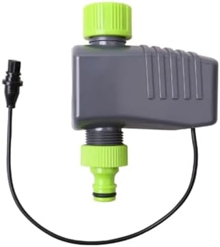 NURII Garden Automatic 4-Zone Irrigation Watering Timer, Controller System with 2 Solenoid Valve Irrigation Programmer (Size : Green Solenoid Valve) by Unknown