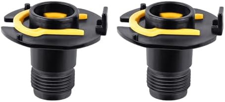2Pcs Hose Reel Inlet Connectors with Yellow Retainer Clip Part by Ciuouient