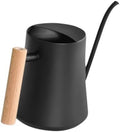 Vintage Stainless Steel Watering Can Black with Long Spout by COOLHIYA