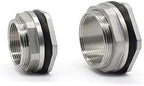 Hose Connector BSP Female Thread 304 Stainless Steel Pipe Fitting Coupler Water Tank Hole Drain, for Home Garden Hose Connectors Adapter Fitting(DN20) - Image 5