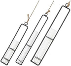 Wall Hanging Planter Xmas Glass Tube Planter with Iron Frame 3pcs by Beaupretty