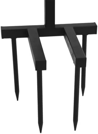 Garden Hose Holder Detachable Freestanding Water Hose Stand with Storage Basket Iron Outdoor Yard - Image 6