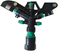 Save Time and Water with 1-Inch Plastic Sprinkler Heads: 2 Nozzles and 3 Nozzles, 360-Degree Rotation Automatic Watering for Irrigation (10,Black) by WOVSTNOV