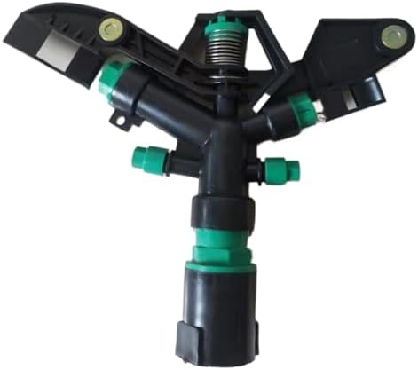 Save Time and Water with 1-Inch Plastic Sprinkler Heads: 2 Nozzles and 3 Nozzles, 360-Degree Rotation Automatic Watering for Irrigation (10,Black) by WOVSTNOV