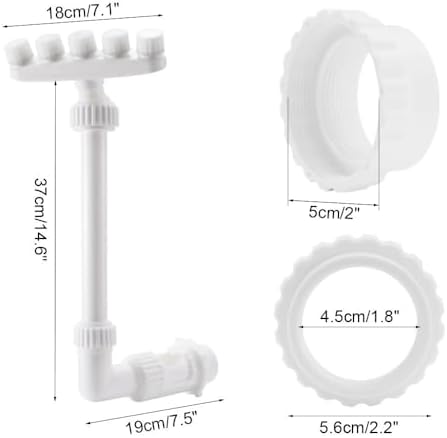 Pool Fountain,Adjustable Spray Direction Pool Sprinkler Fountain with 5 Water Nozzles for Above Ground Inground Pools Cooling - Image 4