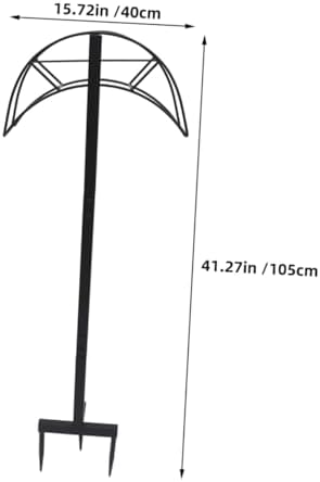Freestanding Garden Hose Stand, Iron Hose Holder for Outdoor Use - Image 2