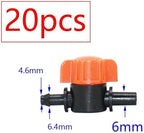 20pcs Drip Irrigation Valve 4/7 3/8/10/12/16/20 /25mm Pipe Garden Tap 1/2" 3/4" Male Thread Water Hose Barb Connector(B) - Image 2