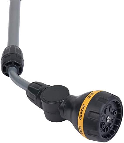 Melnor 65145AMZ RelaxGrip 8-Pattern Pivoting-Head QuickConnects Extension Wand, Black/Yellow - Image 6
