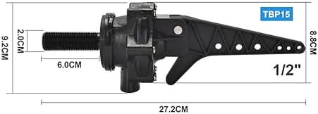 Tankbuddy Valve Plus, with Adjustable Weights for Efficient Drainage, Float Valve Double Water Level, High Flow Large Water Discharge (1/2'') - Image 2