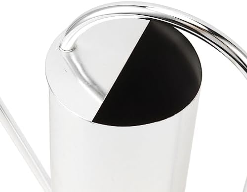 Watering Can, Stainless Steel Colored Watering Can Indoor Metal Watering Can Long Spout 1500ml Large Capacity Watering Kettle for Desk Office Plants (Stainless Steel Color) - Image 6