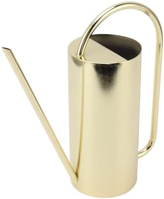 Long Spout Watering Can, 1500ml Large Capacity Watering Kettle Stainless Steel Plants Sprinkle Water Pot for Indoor Potted Plants Bonsai Gardening Supplies (Gold) by Unknown