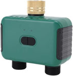 Irrigation Timer, 2 Outlet Smart Dual Zone Programmable IP55 Brass Inlet Child Lock with Rain Delay Sprinkler Controller for Garden and Yard Watering System - Image 5