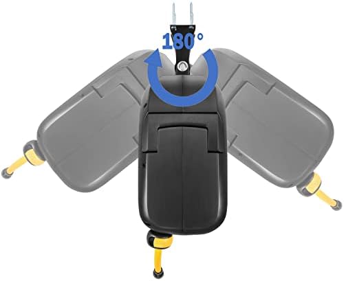 AIRZILLA Retractable Air hose reel 3/8" Inch x 50 ft Flex Hybrid Air Hose, Air compressor Hose Reel with 6 ft Lead in, Quick Connect, Mounted 180° Swivel, 300PSI - Image 3