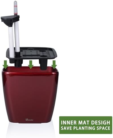 Dexceder 9x8 Self Watering Planter (Red High Gloss) - Image 4