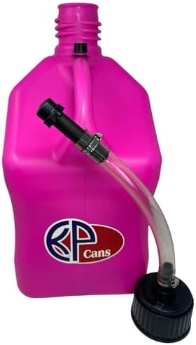 5.5 Gallon Square Utility Jug 1 Pack with 15" Clear Dispensing Hose Kit & Dual-Purpose Cap | BPA-Free Heavy-Duty Multi-Use Container for Water Storage, Automotive Fluids & Outdoor Applications by KOOLPRODUCTS