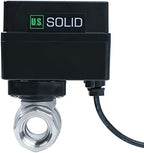 U.S. Solid Motorized Ball Valve- 1/2" Stainless Steel Ball Valve with Full Port, 9-36V AC/DC, 2 Wire Auto Return Setup, Normally Open (N/O) by USSolid