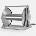 Garden Hose Reel, Wall Mounted or Portable Hose Holder, Stainless Steel Hose Organizer for Efficient Water Pipe Storage and Space Saving by Unknown
