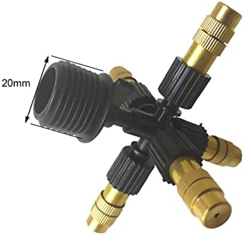 Garden Lawn Sprinkler Irrigation System 1 Piece of 5 Heads Micro-Irrigation System Mist Cooling Nozzle Garden Greenhouse Adjustable and Shut Down Spray Nozzle - Image 6