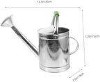 Xmas Vintage Stainless Steel 5l Watering Can for Garden Plants - Image 2