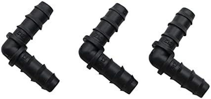Hose Connector Adapter 8mm Barb Elbow Connector Greenhouse Drip Irrigation System Pipe Fittings Garden Fittings Agricultural Hose Adapter 30 Pcs - Image 3