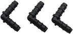 Garden Plumbing Adapter 8mm Barb Elbow Connector Greenhouse Drip Irrigation System Pipe Fittings Garden Fittings Agricultural Hose Adapter 30 Pcs - Image 3