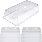 ZJP 20 Pack Heavy Duty 5" Humidity Dome for 1020 Seed Starter Trays – Clear Vented Propagation Cover & Cloning Lid for 10x20 Flats, Seed Starting & Germination by Unknown
