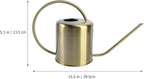 Brass Gooseneck Watering Can – 1.5L/2L Stainless - Image 7
