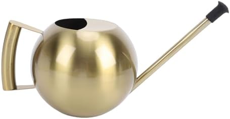 Dpofirs 1000ml Stainless Steel Watering Can | Detachable Long Spout for Indoor Plants, Home Garden & Potted Flowers, Ergonomic Handle (Antique Gold) - Image 2