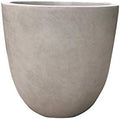 Kante Large 18" Round Concrete Planter, Modern Bowl Plant Pot for Home by Unknown