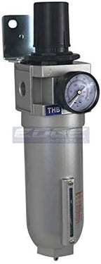 3/4" NPT HIGH FLOW AIR PRESSURE REGULATOR & PARTICULATE FILTER WATER TRAP COMBO FOR COMPRESSED AIR COMPRESSORS - Image 2