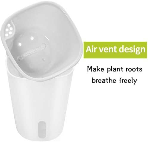 3" Self Watering Pots,20 Sets Self Watering Planter Pots for Indoor Plants with Water Level Indicator and Multiple Vents,Self Watering Planters,Self Watering Plant Pot for House Plants,Flowers,Herbs - Image 4