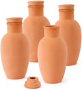 4-Pack Terracotta Watering Pots, Self Watering Globes for Plants - Automatic Plant Water System with Clay Irrigation Spikes for Indoor & Outdoor Potted Plants Terracotta Pots by Unknown
