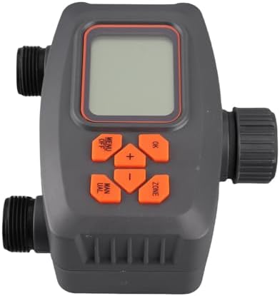 2 Outlet Hose Watering Timer 2 Zone Sprinkler Timer Automatic Irrigation Controller with G3/4 Male to G1/2 Female Adapter - Image 4