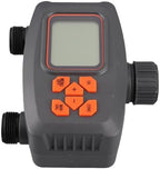 2 Outlet Hose Watering Timer, Dual Zone Sprinkler Timer Automatic Irrigation Controller with Rainproof Design, G3/4 Female Thread and G3/4 Male to G1/2 Female Adapter - Image 3