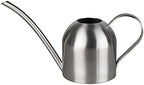 Liudan Watering Can Long Mouth Water Can Stainless Steel Watering Pot Garden Flower Plants Watering Cans Kettle Gardening Tool Easy Pour Gooseneck Spout Water Can (Color : Silver, Size : 500ml) by Unknown