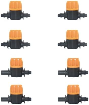 Garden supplies 20-150pc 4/7mm Hose Barb Mini Valve Garden Tap 1/4" To 6mm Mist Nozzle Connector Drip Irrigation Fittings Pipe Water Valve Nozzle(PURPLE) by Unknown