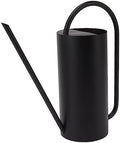 Watering Can, Stainless Steel Colored Watering Can Indoor Metal Watering Can Long Spout 1500ml Large Capacity Watering Kettle for Desk Office Plants (Black) by Gavigain