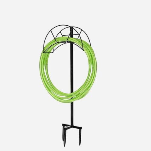 Freestanding Garden Hose Holder Iron Stand for Outdoor Storage - Image 5