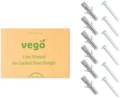 Vego Garden Hose Hanger Hangout with 115 ft of 5/8" Capacity And Enclosed Storage Compartment (Seaweed Green) - Image 6
