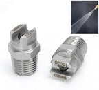 10 Pcs 1/4" High Pressure Cemented Carbide Flat Fan Nozzle 15 Degrees Stainless Steel Anti-clogging Spray - Image 3