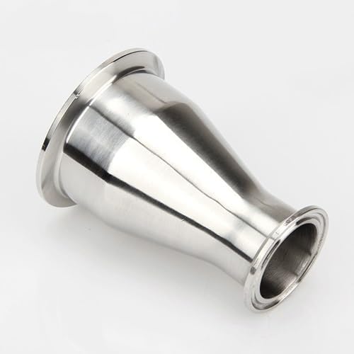 Hose Connector Sanitary Tri Clamp Ferrule Reducer Weld Stainless Steel Pipe Connector, for Home Garden Plumbing Hose Pipe Fittings(OD76 x38 K91x50.5) by Unknown