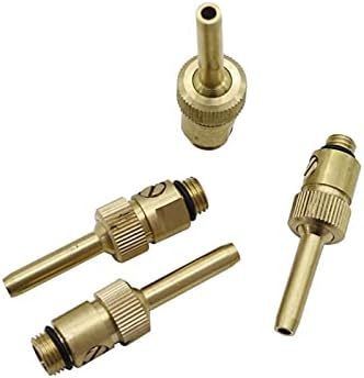 Hose Connector Brass Water Curtain, Water Line Fountain Nozzle, Adjustable 1/4" M10 M12 M14 External Thread Fountain, with Valve Garden Landscape Tools (Color : Brass) - Image 6