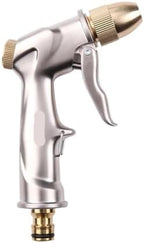 Heavy Duty Metal Garden Hose Nozzle High Pressure Pistol Grip Sprayer 4 Spray Modes Handheld Water(SIZE A) by Unknown