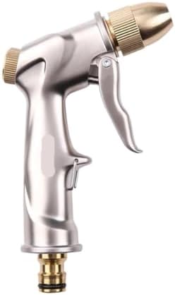Heavy Duty Metal Garden Hose Nozzle High Pressure Pistol Grip Sprayer 4 Spray Modes Handheld Water(SIZE B) by Unknown